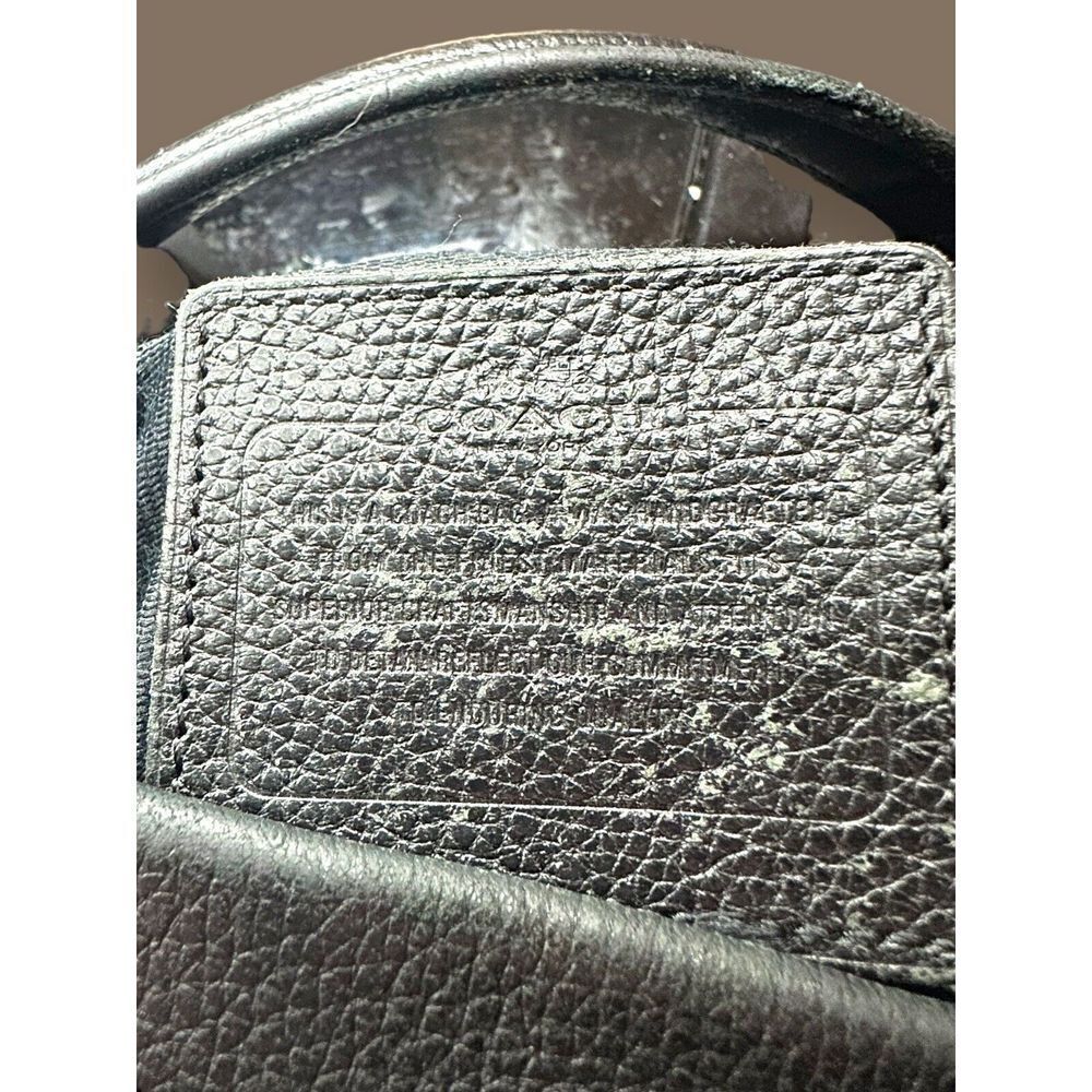Coach Women's Scout Black Pebble Leather Hobo Bag Saddle Bag - Picture 9 of 12